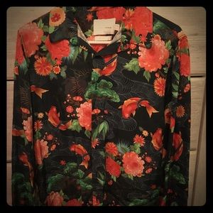 Topman premium casual button down shirt